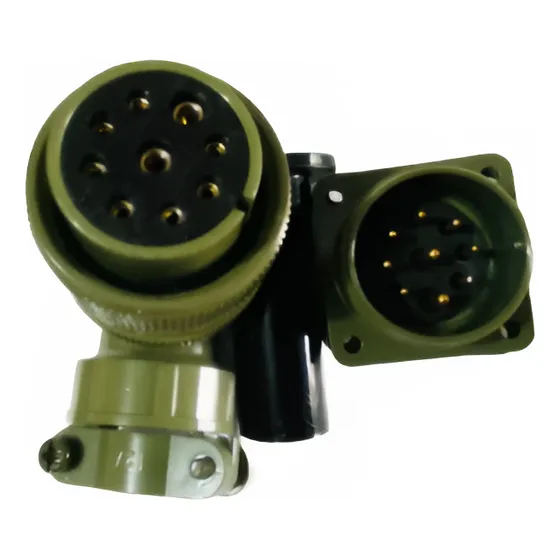 Kit Conectores Metalicos Militar 20-16codo 90° 9p Macho/hemb