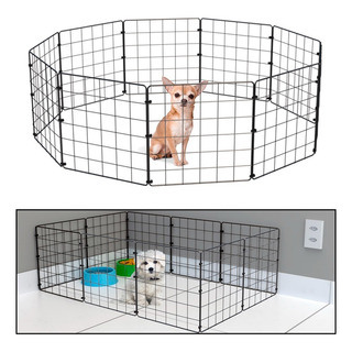 Cercadinho Para Cachorro Pequeno Porte Cercado Pet Cor Preto Cercadinho Para Cachorro Pequeno Porte Cercado Pet Cor Preto