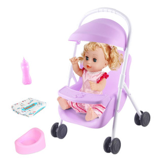Cochecito De Bebé Para Muñeca De Juguete, Silla Alta, Cochecito De Bebé Para Muñeca De Juguete, Silla Alta,