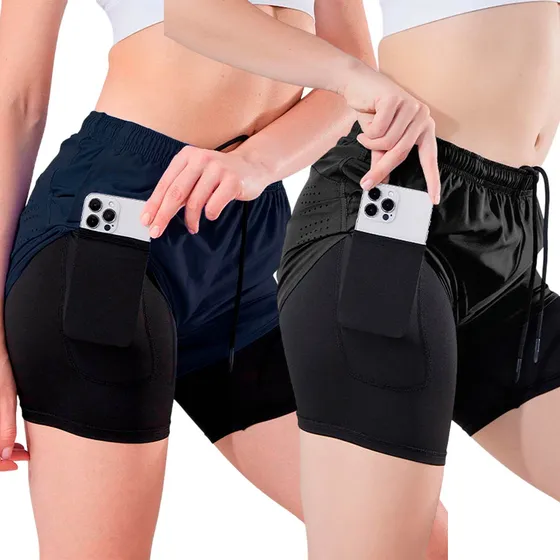 Set X2 Short Deportivo Mujer Running C/ Calza Corta- El Rey