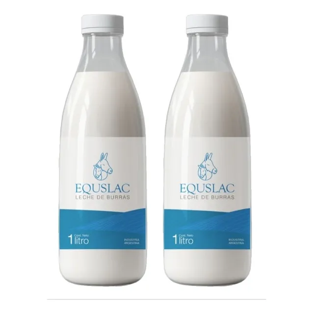 Leche Entera De Burra Pasteurizada Equslac Congelada 1 L X2