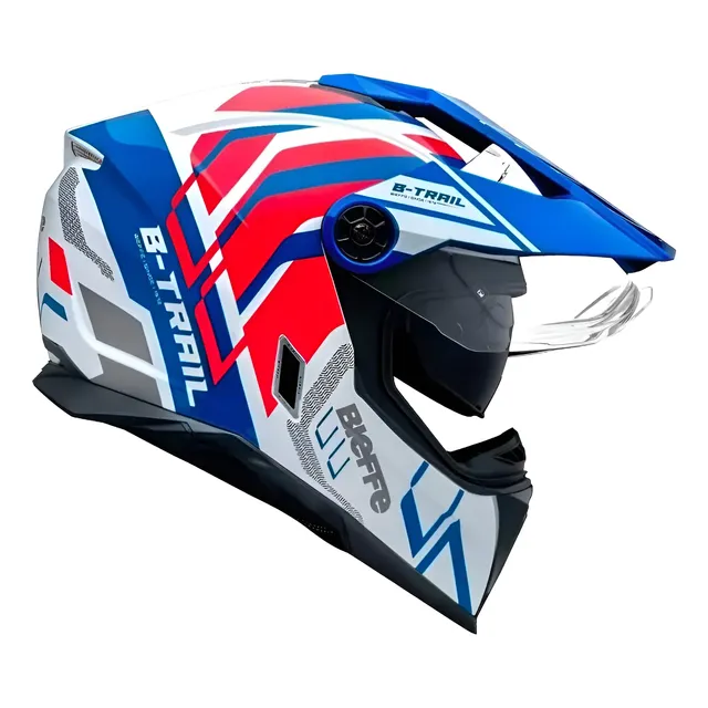 Capacete Bieffe B-trail C/ Aba E C/ Óculos On Road Off Road