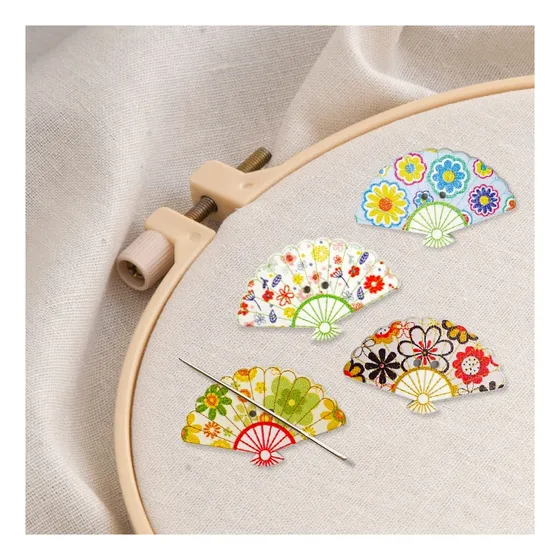 4 Piece Fan Needle Minder Magnetic Nanny Cross Stitch Of