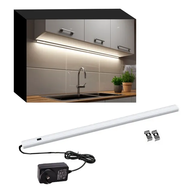 Liston 1 Mt Sensor +base Cocina Mesada Vestidor Bajo Alacena