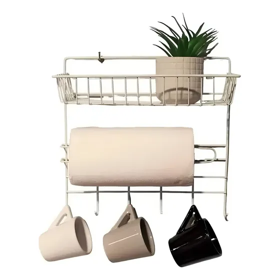 Organizador Condimentos Utencilios Portapapel Cocina Estante