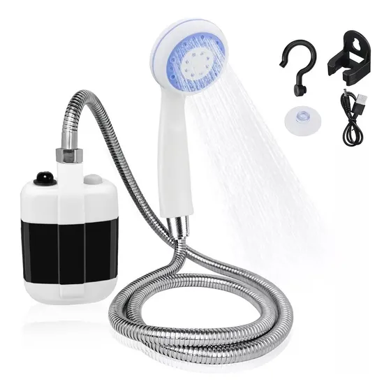 Ducha Eléctrica Portátil Recargable Para Acampar, Exteriores