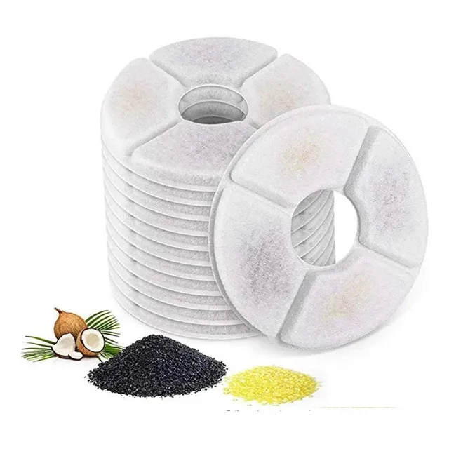 Pack 12 Filtros Para Bebederos Fuentes De Mascotas