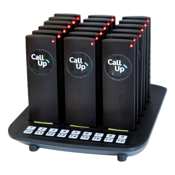 Llamadores Servicio Beeper Pager Restaurante Gastronomia 5 Negro