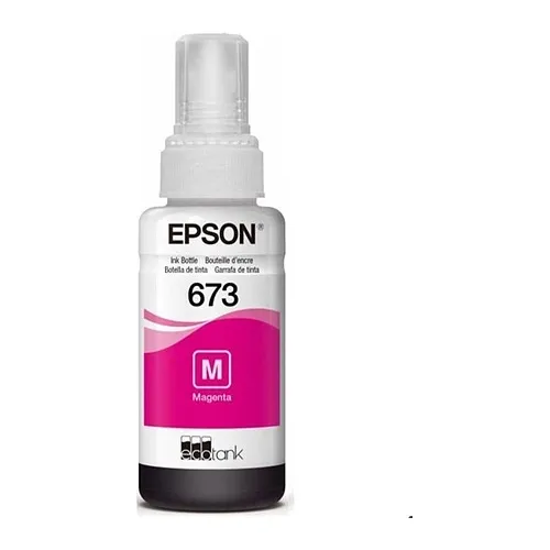 Epson Cartucho T673 Color L800 L1800 L805 L810 L850 Tinta Magenta