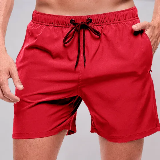 Customs Ba Short De Baño Amarillo Malla Talles Grandes