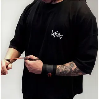 Camiseta Camisa Masculina Oversized Preta Musculação Pesada Camiseta Camisa Masculina Oversized Preta Musculação Pesada