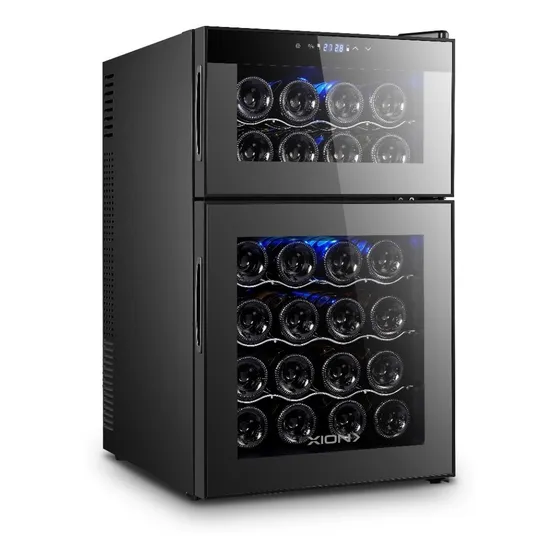Enfriadora De Vinos Xion -capacidad 24 Botellas Doble Temp