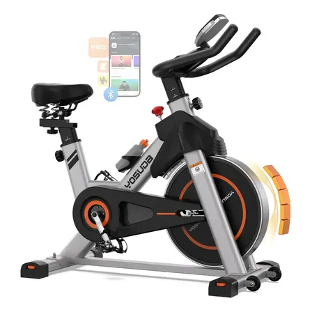 Fed Fitness Bicicleta Ergométrica Spinning Magnética com Roda de Inércia de 16kg, Capacidade de 150kg, Bluetooth para App FED - Silenciosa