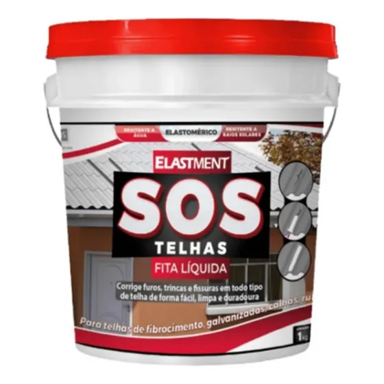 Sos Telhas Fita Líquida 900g - Reparação De Trincas