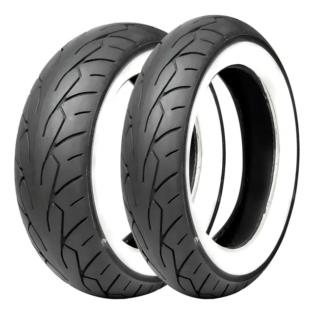 Llanta Vee Rubber 180/60-16 + 130/70-18 Cara Blanca Goldwing