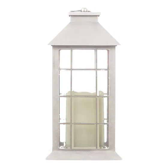Farol Exterior Fanal Solar Vela Led 30cm Jardin Decoracion