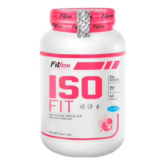 Proteína Fitfem Iso Fit 1.2kg Vainilla + Shaker