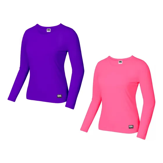 Pack X 2 Remeras Térmicas Manga Larga Primera Piel Mujer G6