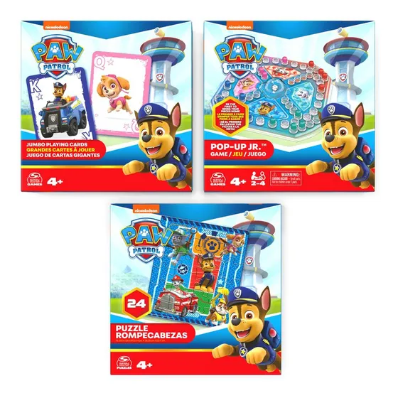 Juegos De Mesa Paw Patrol Pack X 3