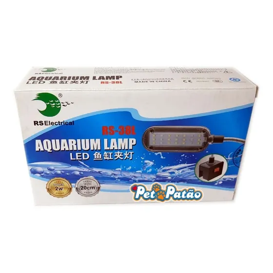 Rs Aqua Luminaria Led Com Clip Rs-38l 2w 20cm À 40cm Bivolt