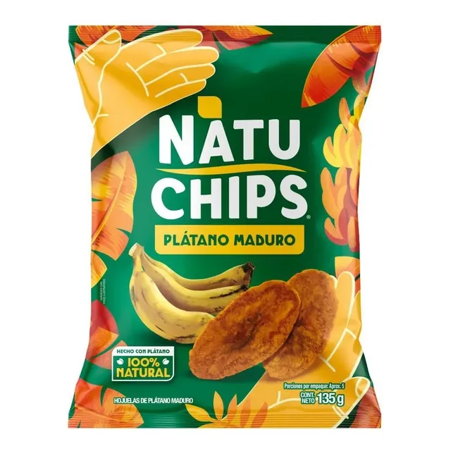 Natuchips Platano Maduro 12u - Kg a $97