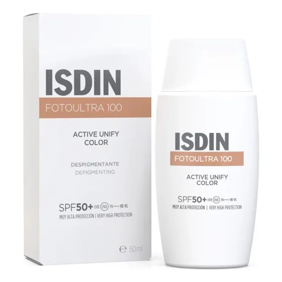 Isdin foto ultra 100 active unify color claro spf 50+ 50mL