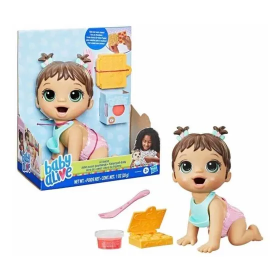 Muñeca Baby Alive Hora De Comer Con Accesorios 21 Cm