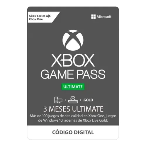 Xbox Game Pass Ultimate 3 Meses Completos 90 Dias