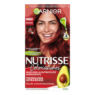 Tinte Para Cabello Nutrisse 6660 Manzana Tinte Para Cabello Nutrisse 6660 Manzana