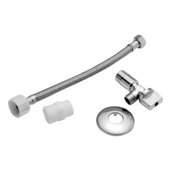 Llave Angular 1/2 Y Flexible Technoflex 1/2x15/16 De 35cm