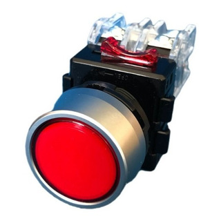Mrf-rm1r Botón Pulsador Rojo 22mm Hanyoung Nux 1nc/1na Mrf-rm1r Botón Pulsador Rojo 22mm Hanyoung Nux 1nc/1na