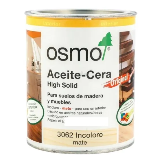 Osmo 3062 Aceite-cera Original Mate 0.75 Lt
