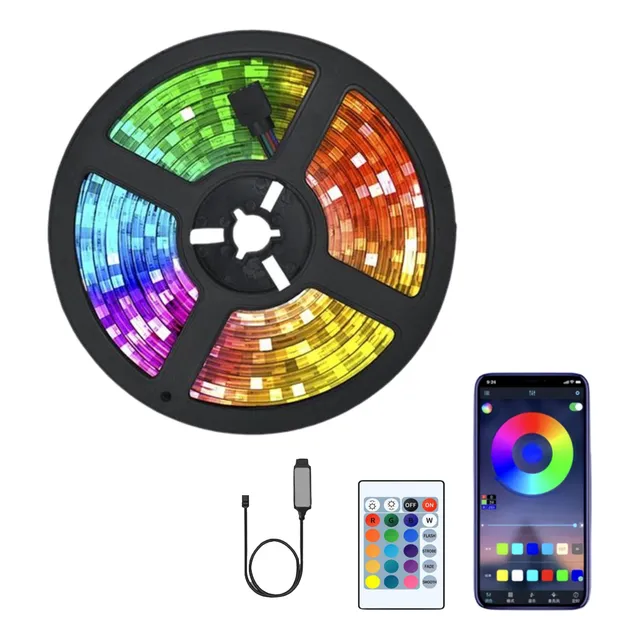 Cintas Led Luces Rgb Para Habitacion Multicolor Tira Leds 50
