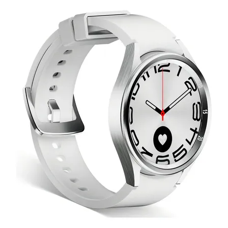Smartwatch Bazik Prime S32 Galaxy Watch6 47mm Prateado Com Tela Amoled, Gps E Nfc Para Android E Ios