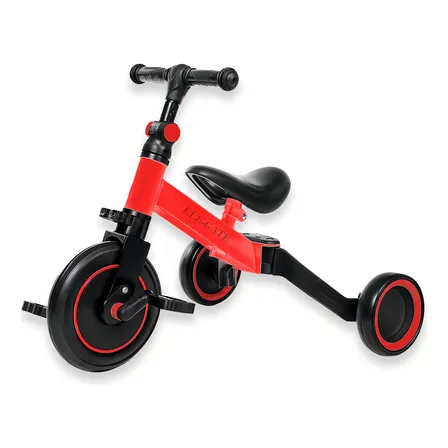 Triciclo Bicicleta 3 En 1 Montable Infantil Equilibrio Color Rojo