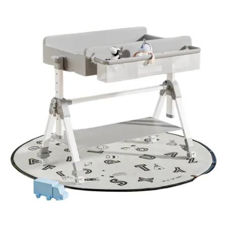 Mudador De Pañales Plegable 3 En 1 Lubabycas Gris