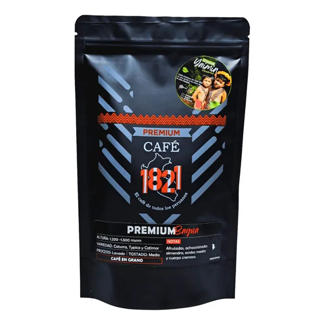 Café En Grano Tostado Medio Amazonas Premium 250g