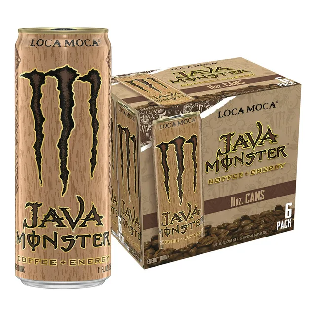 Monster Energy Java Loca Moca Coffe+energy 325 Ml C/u 6 Pz