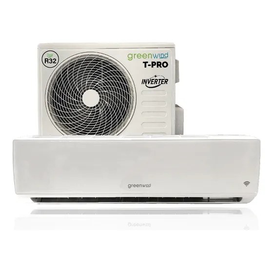 Aire Acondicionado Greenwind Inverter c/ Wifi T-pro 18000 btu Split blanco