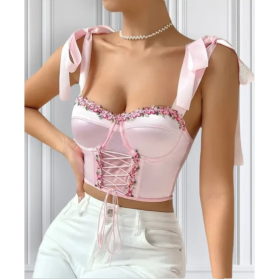 Crop Top Diseño C0014 Pink