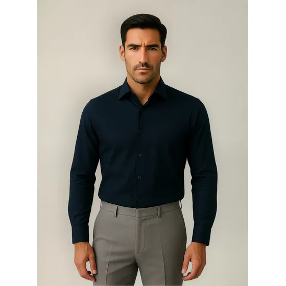 Camisa Slim Fit Lisa De Vestir Simón De La Costa Hombre