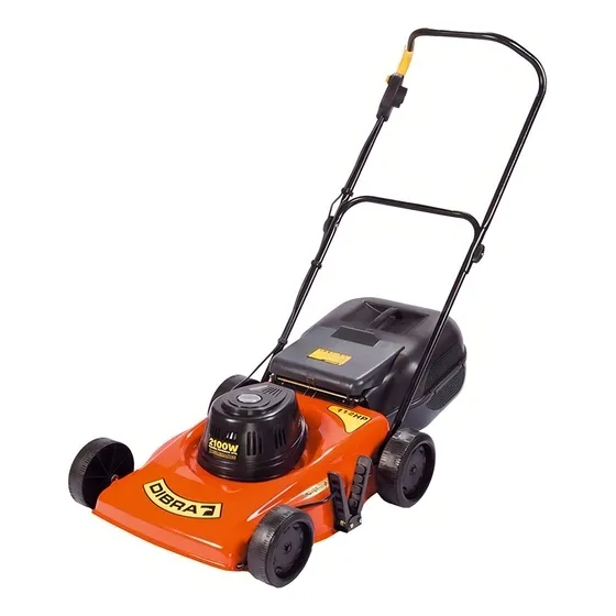Cortadora Cesped Electrica Dibra R60e 2100w Canasto Rigido Color Naranja/Negro