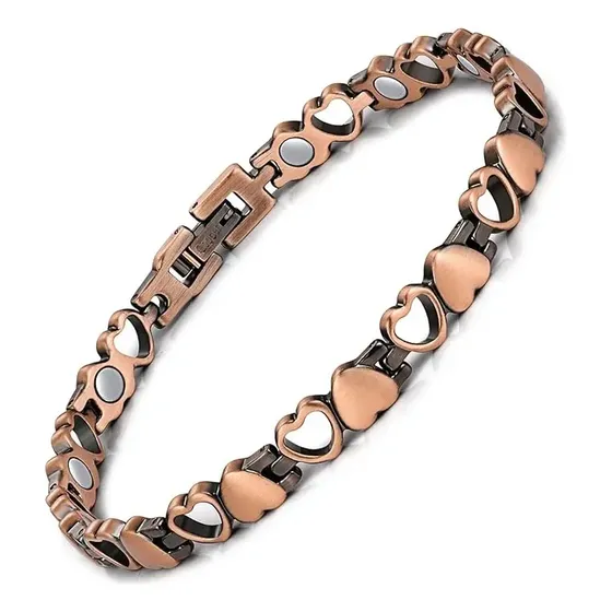 Pulsera De Cobre Plateado Sabona Para Hombres Y Mujeres
