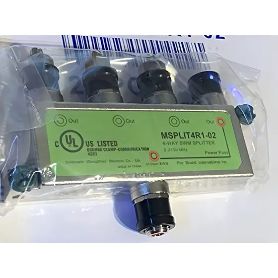 Divisor Smw De 4 Vias Aprobado Por Directv 2-2150 Mhz Swm M