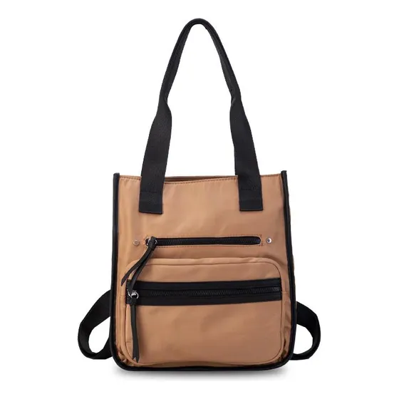 Cartera Mochila Bolsillos Con Cierres Dama Lincolns Color Suela
