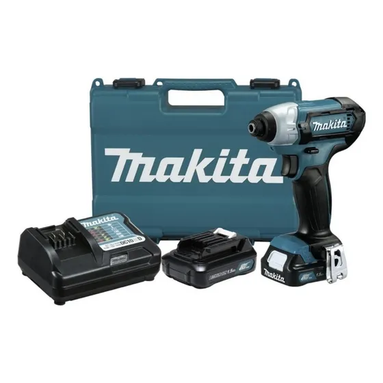 Atornillador Impacto Makita 12v 2 Baterías 110nm Td110dwye Color Azul/Negro