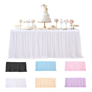 183x77cm Falda De Mesa De Tul Rectangular Decoración Fiesta 183x77cm Falda De Mesa De Tul Rectangular Decoración Fiesta