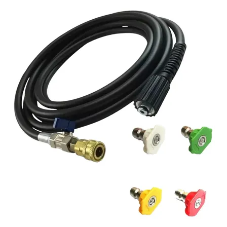 Bico Registro Engate Rápido 10mt Mangueira Karcher Hd585 K5 Cor Preto