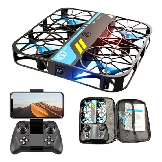 Drone Radio Control Con Camara Hd Pro Luces Y Estuche