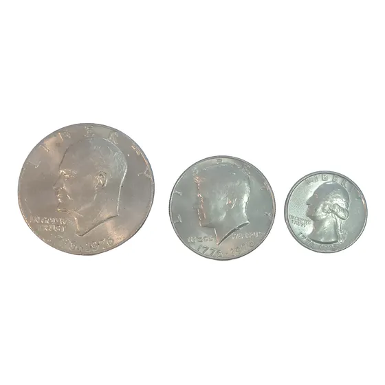 Serie Usa Quarter Half Dolar Bicentenario 1776-1976